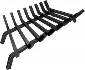 img 4 attached to Hykolity 33 In. Fireplace Log Grate, Heavy Duty Solid Steel Firewood Burning Rack 4/5" Bar Fire Grates