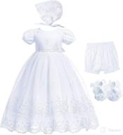 bow dream baby girls christening baptism dress - formal party & special occasion dresses for toddler логотип