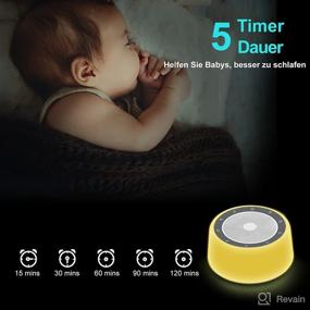 img 1 attached to 🔇 Relaxing White Noise Machine - 30 Soothing Sounds, 7 Color Baby Night Lights, Timer and Memory Features, Perfect for Baby & Adults