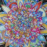 img 1 attached to 1000 Piece Mandala Jigsaw Puzzle - Creative Colorful Black Fantasy Bgraamiens Color Challenge Puzzle review by Harry Jenkins