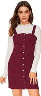 floerns corduroy pinafore overall pockets women's clothing : jumpsuits, rompers & overalls logo