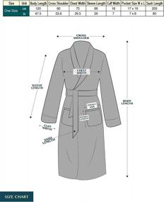 img 3 attached to Pavilia Men'S Plush Fleece Spa Bathrobe - Soft, Warm, And Comfortable With Shawl Collar