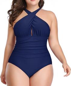 img 3 attached to 👙 Stylish Backless Coverage Swimsuit Beachwear for Women via Swimsuits & Cover Ups