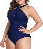 👙 stylish backless coverage swimsuit beachwear for women via swimsuits & cover ups logo