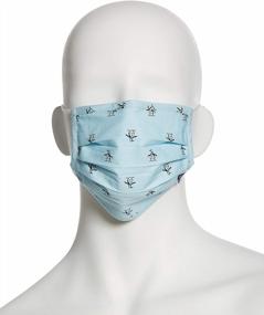 img 1 attached to Pleated Woven Fabric Face Masks From Original Penguin - Washable And Reusable