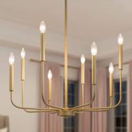 luxurious 8-light gold chandelier for modern living spaces by laluz логотип