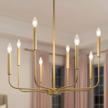 luxurious 8-light gold chandelier for modern living spaces by laluz logo