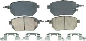 img 4 attached to 🔥 Wagner QuickStop ZD969: Superior Performance Ceramic Disc Brake Pad Set