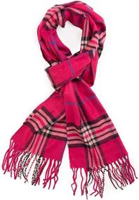 img 1 attached to Plum Feathers Luxurious Cashmere Classic Women's Accessories : Scarves & Wraps
