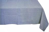 chambray tablecloth blue 60x84 rectangle oblong logo
