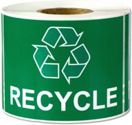 organize your environment with branded recycle stickers - pressure sensitive adhesive included! logo
