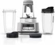 ninja ss101 foodi smoothie maker & nutrient extractor* 1200 wp, 6 functions smoothies, extractions*, spreads, smarttorque, 14-oz. smoothie maker, (2) to-go cups & lids, silver logo
