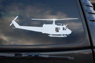 five star graphics huey helicopter vinyl sticker pilot wall art deco car window choose size (v419) (6&#34 exterior accessories logo