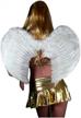 halloween angel wings - choose from black, white, or red feathers in large size logo