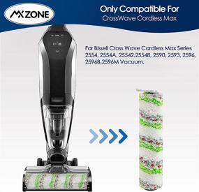 img 3 attached to 🧹 MXZONE 2787 Vaccum Brush Replacement Roll for Bissell CrossWave Cordless Max 2554 2590 2593 2596 Series Vacuum, Multi Surface Pet Brush 1 Pack: Enhanced Cleaning Solution