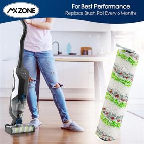 img 2 attached to 🧹 MXZONE 2787 Vaccum Brush Replacement Roll for Bissell CrossWave Cordless Max 2554 2590 2593 2596 Series Vacuum, Multi Surface Pet Brush 1 Pack: Enhanced Cleaning Solution