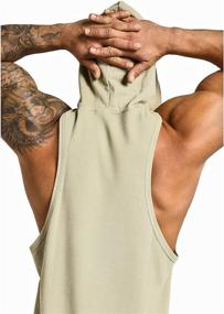 img 3 attached to GYM REVOLUTION Bodybuilding Pullover Sleeveless Men's Clothing via Active