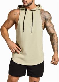 img 1 attached to GYM REVOLUTION Bodybuilding Pullover Sleeveless Men's Clothing via Active