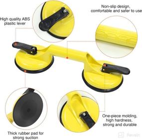 img 2 attached to 🔩 Aluminum Alloy Glass Suction Cup Heavy Duty Vacuum Lifter - Ideal for Glass, Window, Mirror, Granite, Windshield Removal & Floor Gap Fixing