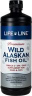 wild alaskan fish oil omega-3 supplement for skin &amp; coat by life line pet nutrition - supports brain, eye &amp; heart health in dogs &amp; cats logo