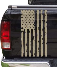 img 4 attached to Distressed American Tailgate Compatible Sticker