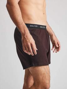 img 2 attached to Pack Of 5 Men'S Cotton Stretch Boxer Shorts By Bolter For Optimal Comfort