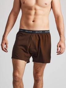 img 3 attached to Pack Of 5 Men'S Cotton Stretch Boxer Shorts By Bolter For Optimal Comfort