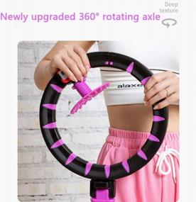 img 2 attached to JeKaVis Smart Hoop Lose Weight Exercise Detachable Portable Sport Hula Circle Adjustable Home Exercise Fitness Hoop