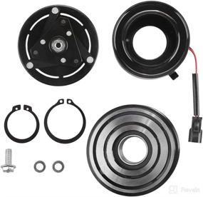 img 4 attached to Nissan Sentra 2007-2011 2.0L AC Compressor Clutch Assembly Repair Kit - Plate Pulley Bearing Coil - Air Conditioning