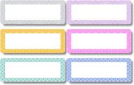 jumbo storage bin label stickers - 6 blank designer labels by lovable labels for quick and easy organization logo