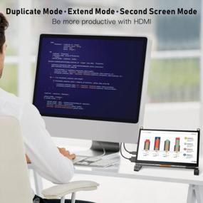 img 2 attached to Eviciv Portable Monitor: Touch Screen, Built-In Speakers, 7-Inch Display (1024X600), MDS-702
