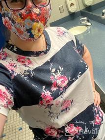 img 5 attached to Comfy Casual Tops For Women: CEASIKERY Floral Print T-Shirt Blouse With Enhanced SEO
