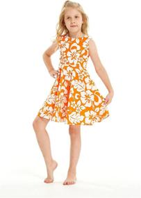 img 1 attached to 🌺 Hawaiian Paradise: Classic Collar Shirt Dress for Girls' Clothing at Tops, Tees & Blouses