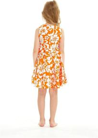 img 3 attached to 🌺 Hawaiian Paradise: Classic Collar Shirt Dress for Girls' Clothing at Tops, Tees & Blouses