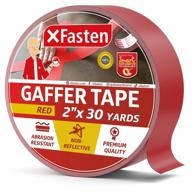 xfasten red gaffers tape: heavy duty, no-residue matte finish tape for cables and cords - 2 inch x 30 yards logo