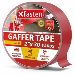 img 4 attached to XFasten Red Gaffers Tape: Heavy Duty, No-Residue Matte Finish Tape For Cables And Cords - 2 Inch X 30 Yards