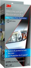 img 3 attached to 🔦 3M Ultra Headlight Restoration Kit - Effortless Heavy-Duty Restoration, Model 39195 (1 Kit)