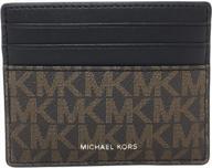 👔 stylish and functional: michael kors cooper wallet - black men's accessories logo