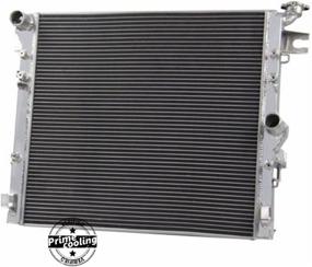 img 4 attached to High Performance Primecooling Aluminum Radiator for 2008-2016 🔥 Jeep Wrangler JK JKU 3.6 3.8 - Enhanced Cooling Efficiency!