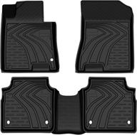 🚗 auxko floor mats for kia k5 2021-2023/hyundai sonata 2020-2023 - all season anti-slip car mats, full set liners - odorless, weatherproof accessories logo