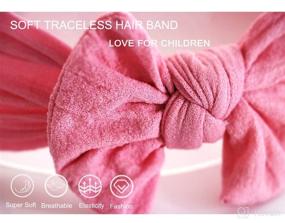 img 1 attached to 👶 Soft and Stylish Baby Girl Nylon Headbands: Perfect Hair Accessory for Newborns, Infants, and Toddlers