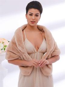 img 3 attached to 🧣 Stylish and Warm Artio Women's Shawls: The Perfect Winter Wedding Accessory - Scarves & Wraps