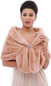 img 4 attached to 🧣 Stylish and Warm Artio Women's Shawls: The Perfect Winter Wedding Accessory - Scarves & Wraps