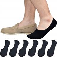 no more slip-ups: jormatt men's and women's no show cotton socks with non-slip grips for loafers, sneakers and boat shoes logo