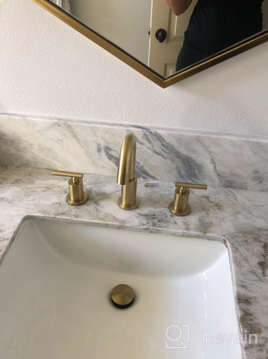 img 1 attached to Upgrade Your Bathroom With TRUSTMI'S Elegant 2-Handle 8 Inch Widespread Sink Faucet In Brushed Nickel review by Dewey Tory