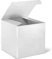 🎁 10-пачка белых картонных подарочных коробок с загнутыми крышками, 9x9x5.5: идеально подходит для подарков, рукоделия, кексов и многого другого! логотип