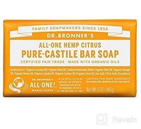 img 1 attached to Dr Bronners Pure Castile Bar Soap Skin Care : Body