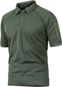 img 4 attached to Military Combat Polo Shirts For Men - CRYSULLY'S Tactical Cargo Outdoor T-Shirt