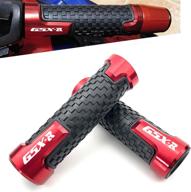 yimoto motorcycle grips 78 22mm universal non slip handlebar grips aluminum handle grips for suzuki gsxr 125 150 600 750 1000 (red) logo