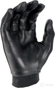 img 2 attached to Hatch TSK323 Leather Police Duty Glove - Black with Task Light